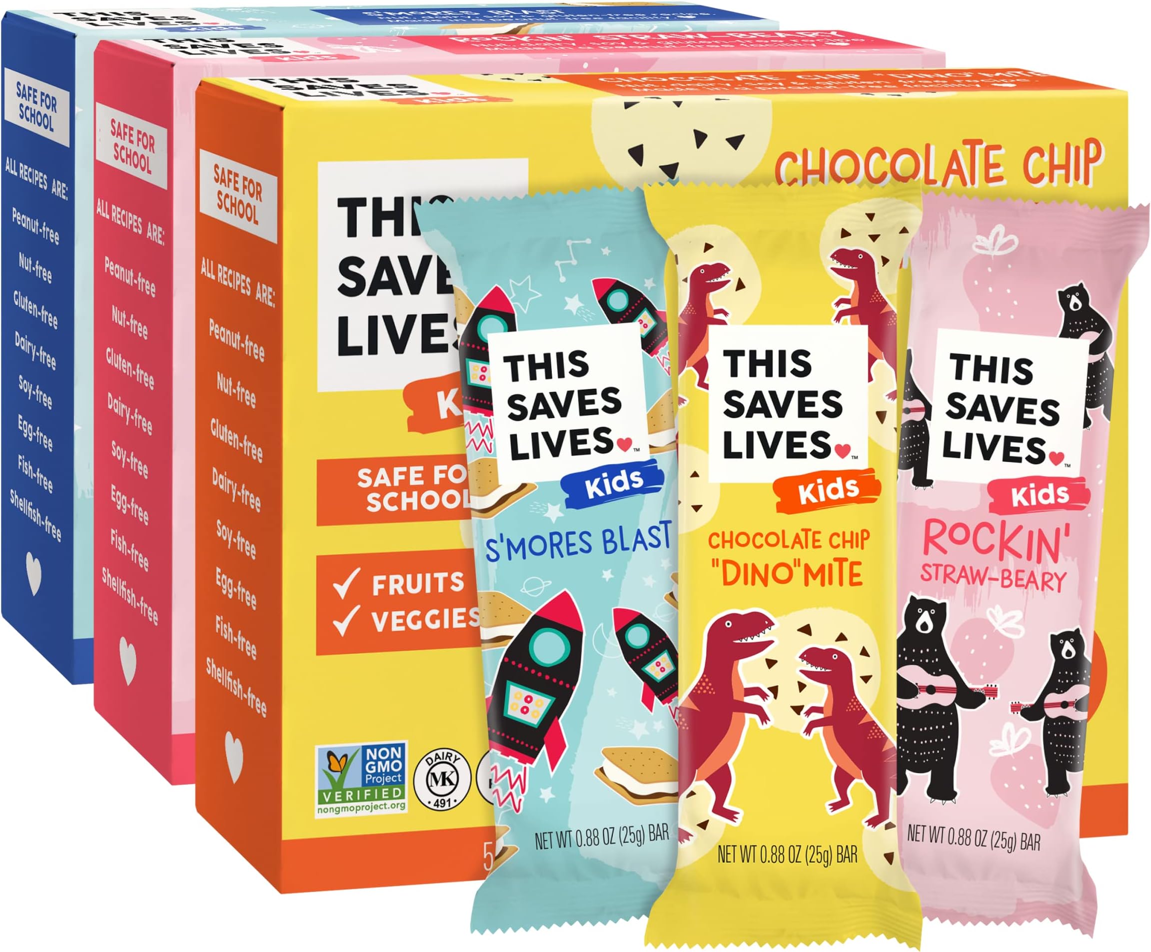 This Saves Lives Snack Bars (Variety Pack, 0.88 Ounce (Pack of 15))