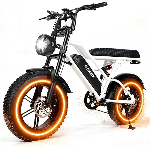1500W Peak Electric Bike for Adults, 28MPH 48V 13Ah Removable Battery, 60 Mile Range, 16"x4.0" Fat Tire, 7-Speed E-Bike with Dual Suspension – Commuter Ebike for Men & Women