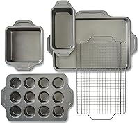 Vista 13 de All-Clad Pro-Release - Juego de utensilios antiadherentes para hornear, 10 piezas, aptos para horno, media hoja de 450 °F, bandeja para galletas