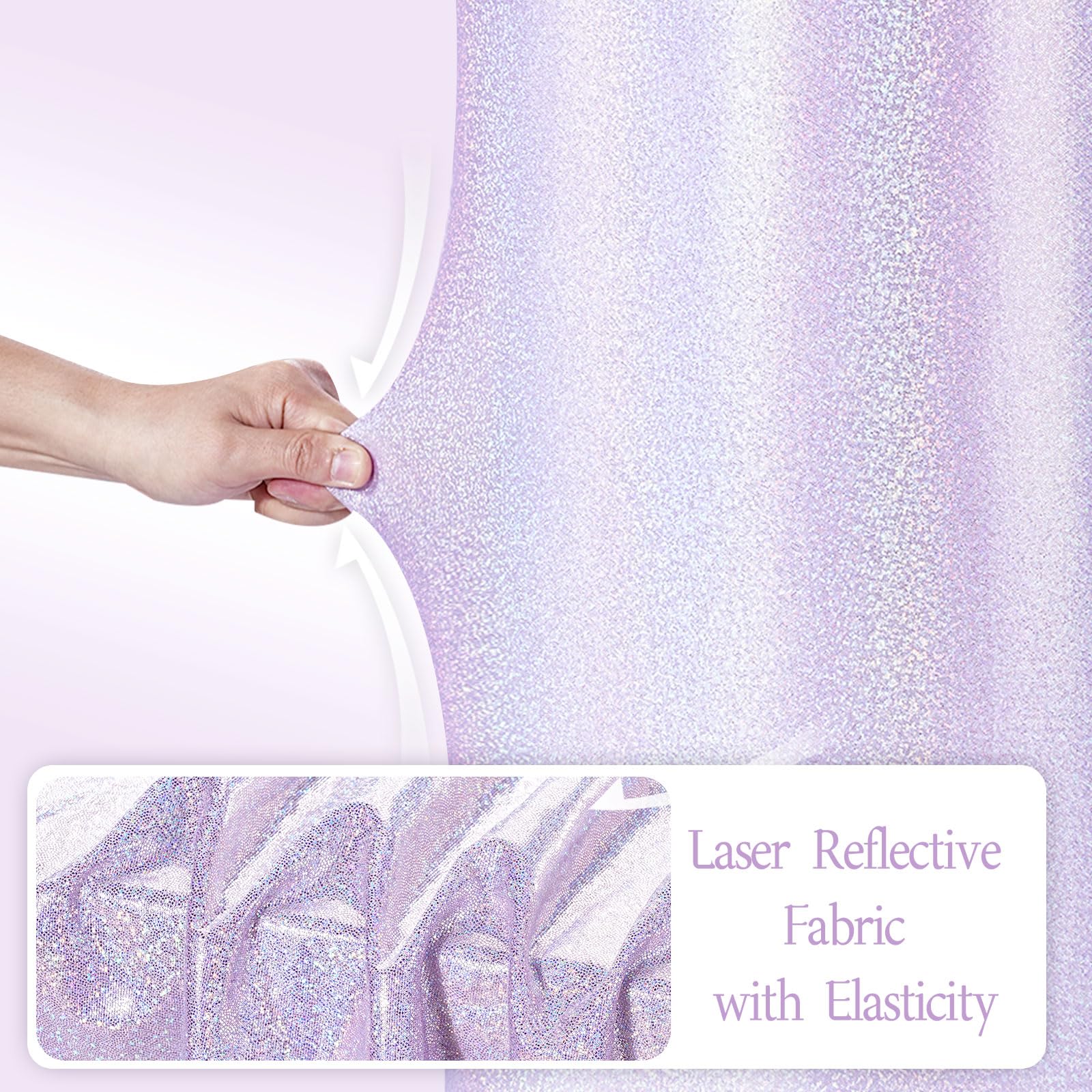 QueenDream Zylinder-Ständerabdeckungen Für Hochzeit & Party – 3er-Set In Blush Pink Mit Glitzer