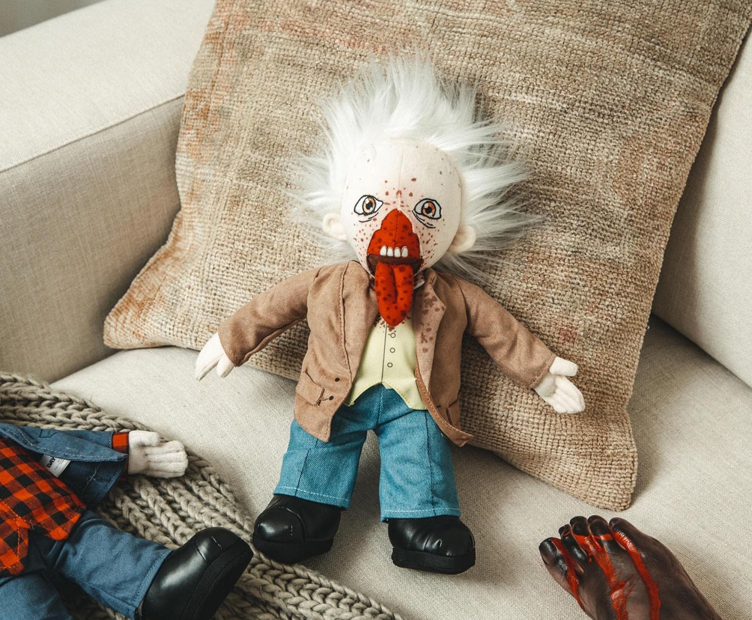 Day of The Dead Dr. Tongue 14-Inch Collector Plush Toy, Large Soft Stuffed Animal | 80s Horror Movie Collectibles