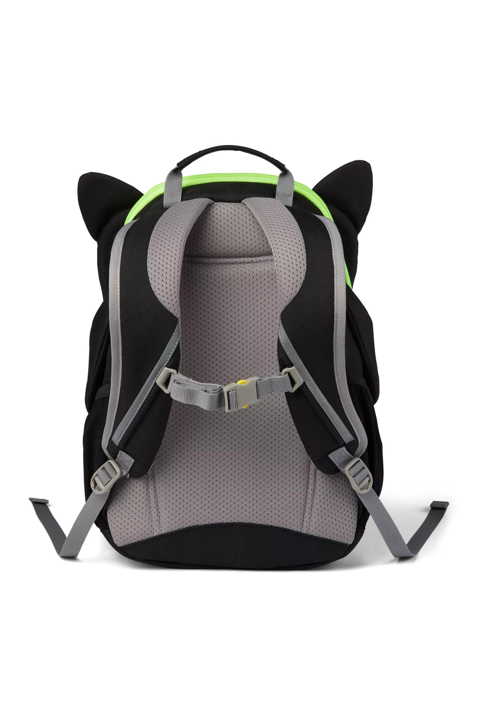 Affenzahn Großer Freund - Kindergartenrucksack für 3-5 Jährige Kinder im Kindergarten und Kinderrucksack für die Kita, Panther - Schwarz, L
