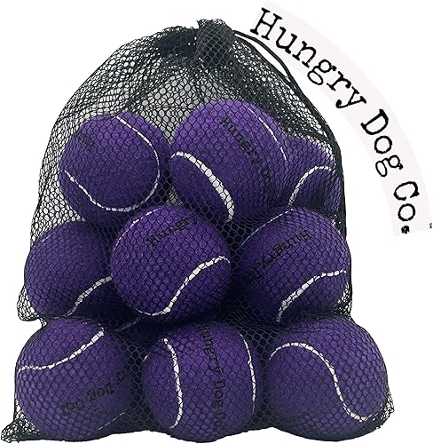 Miniatura 9 de Hungry Dog Co. - Paquete de 12 pelotas de tenis para perros de alta calidad de 2.5 pulgadas - Juguetes seguros para perros para ejercicio y