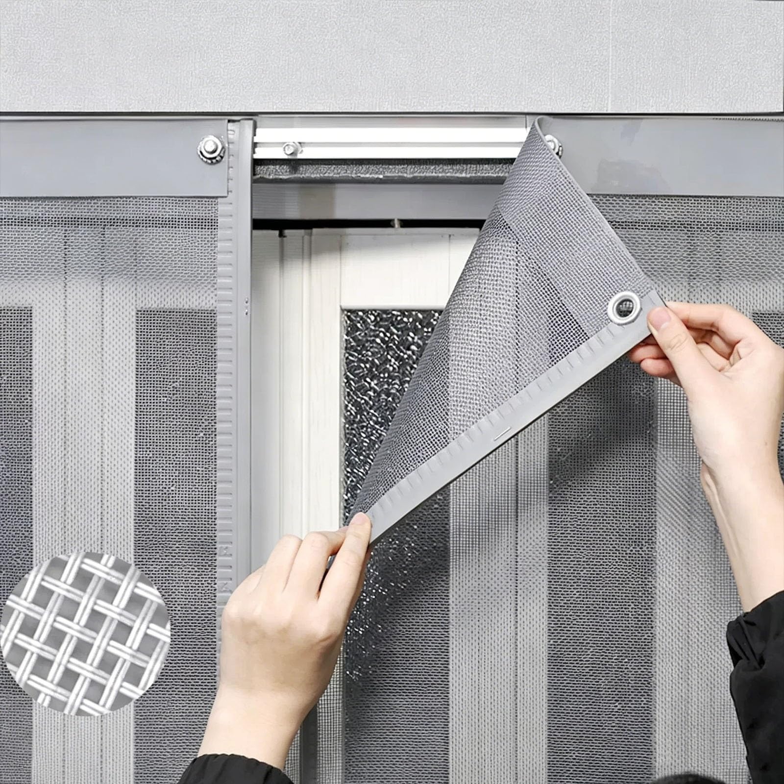 Moustiquaire porte fenetre magnetique stop aux mouches et moustiques
