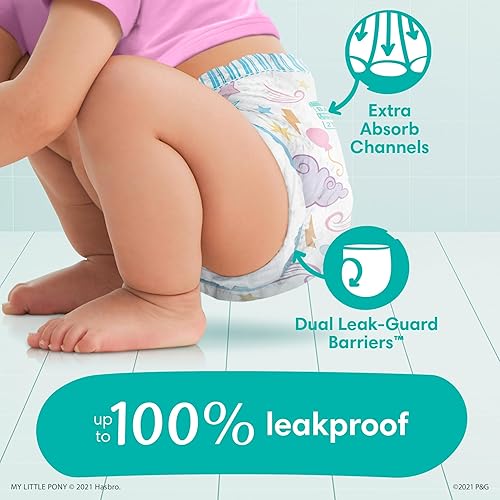 Miniatura 3 de Pampers Easy Ups - Pantalones de entrenamiento para niñas y niños 4T-5T talla 6 suministro de 2 meses 2 x 140 unidades con toallitas sensibles a