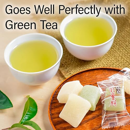 Miniatura 4 de Caramelo Mochi japonés  Habutae mochi  Dulces artesanalmente suaves y delicados envueltos individualmente, 300 gYAMASAN