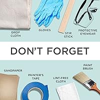 Vista 6 de Rust-Oleum 287722 - Pintura a la tiza ultramate para interiores, 30 onzas, capa superior transparente mate