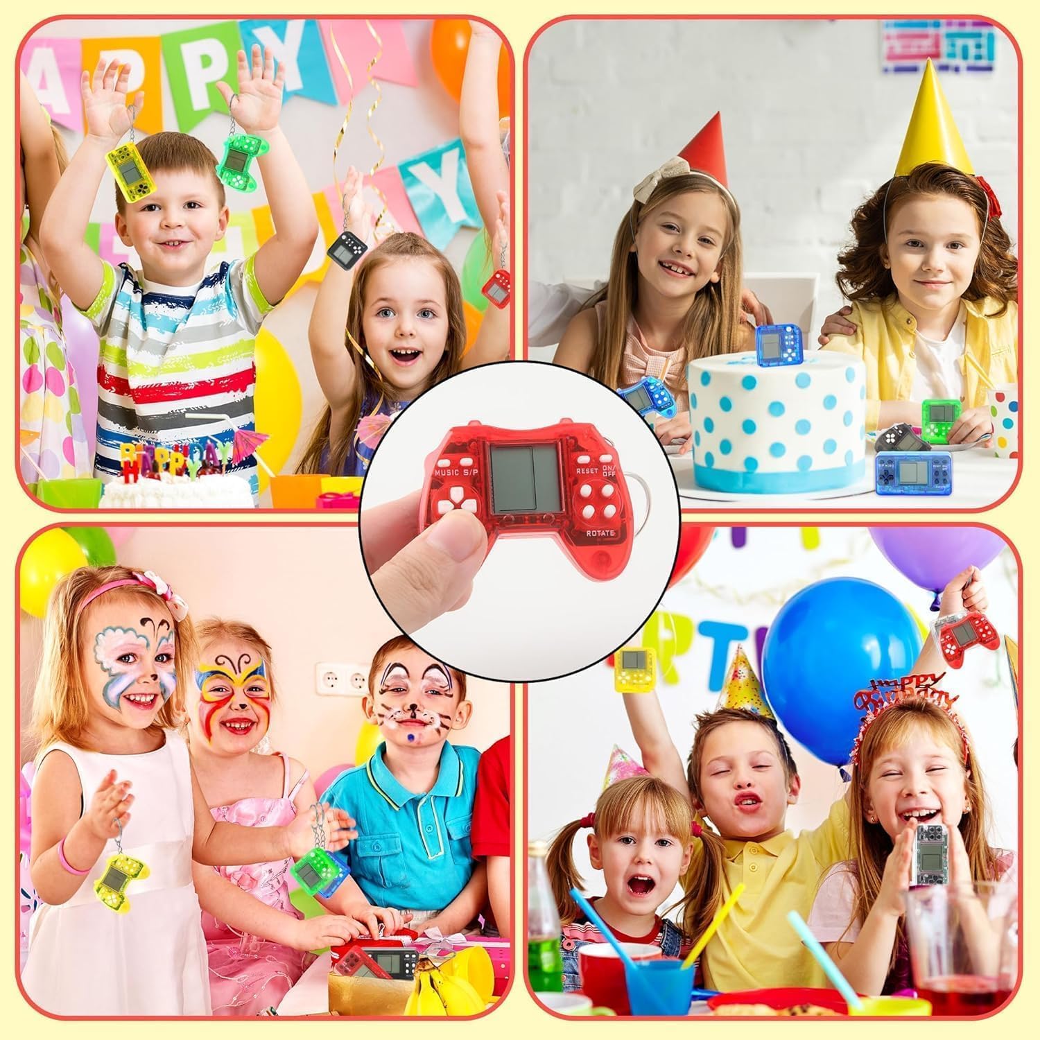 20Pcs Video Game Party Favors, Arcade Keychain, Mini Game Keychain Arcade party favors Birthday Supplies, Party Supplies for Kids Boys Birthday Supplies Gaming Party Favors Classroom Prizes