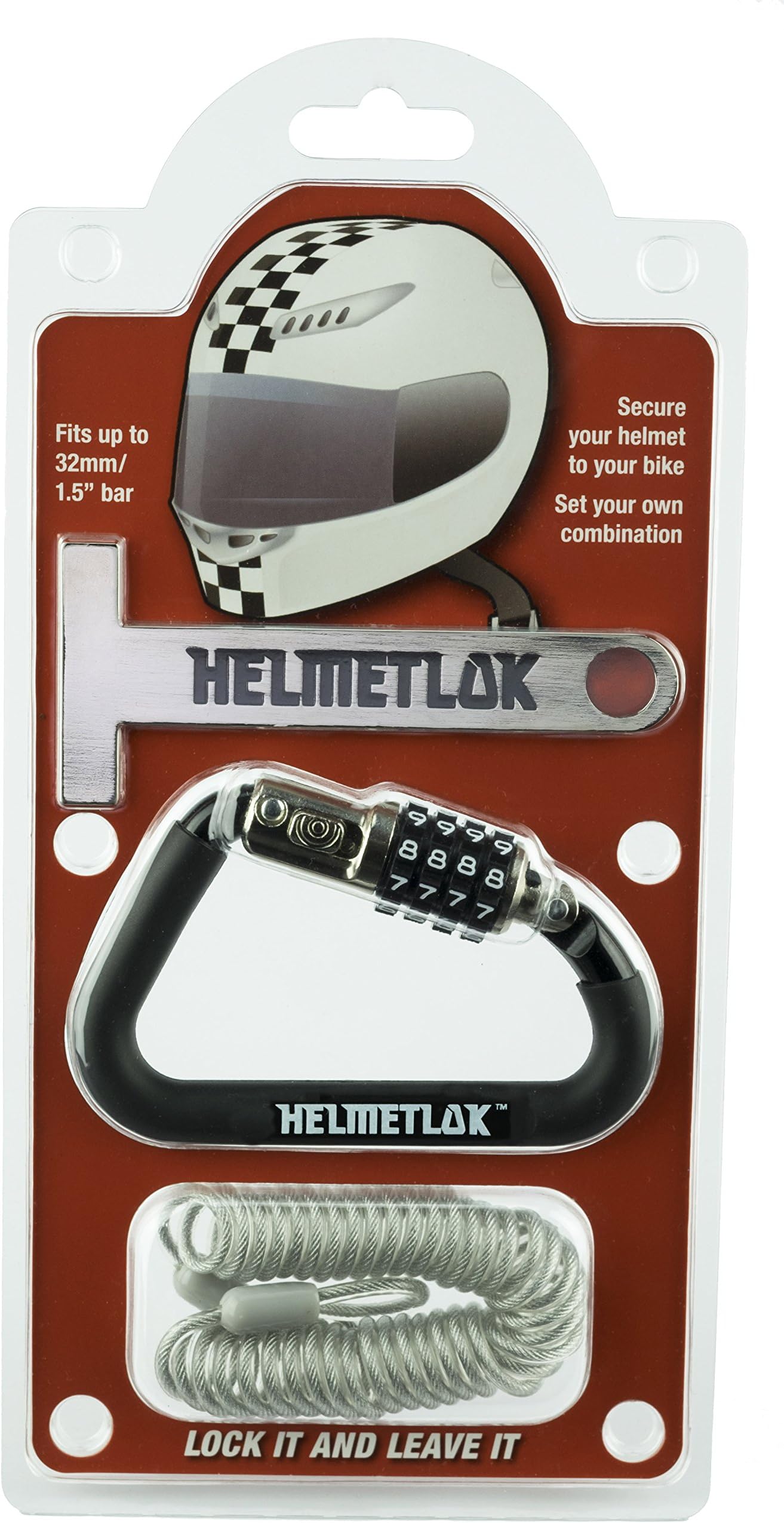 HELMET LOK by Rocky Creek - The best helmet lok out there. INCLUDES T-bar and cable