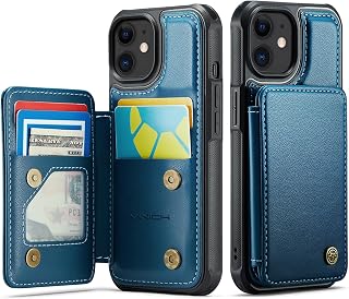 Vinich for iPhone 11 Wallet Case with Card Holder, Blue