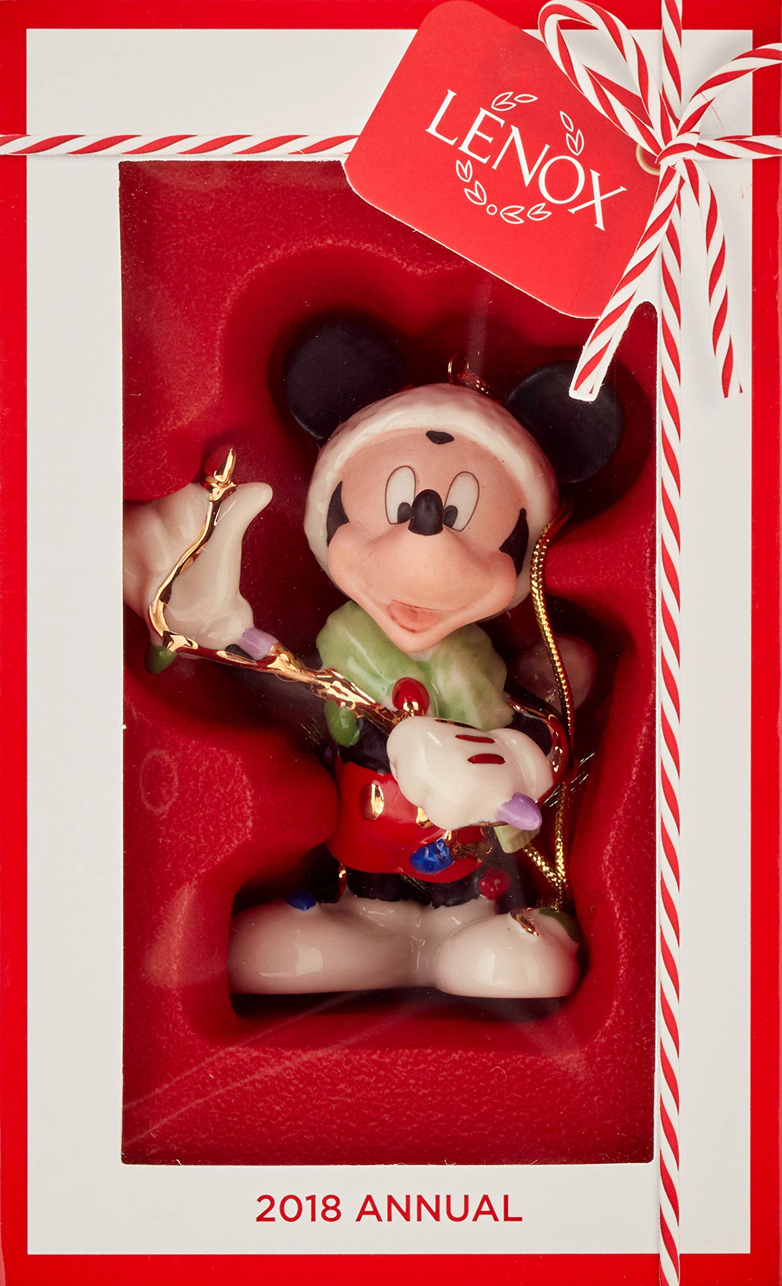 Amazon.co.jp: Lenox 2018 Merry and Bright ミッキーオーナメント