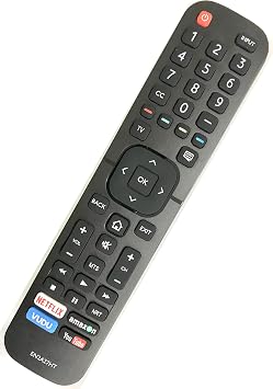 Universal for Hisense-Smart-TV-Remote, EN2A27HT Remote Compatible with All Hisense 4K LED HD UHD Smart TVs with Netflix, YouTube, VUDU Buttons