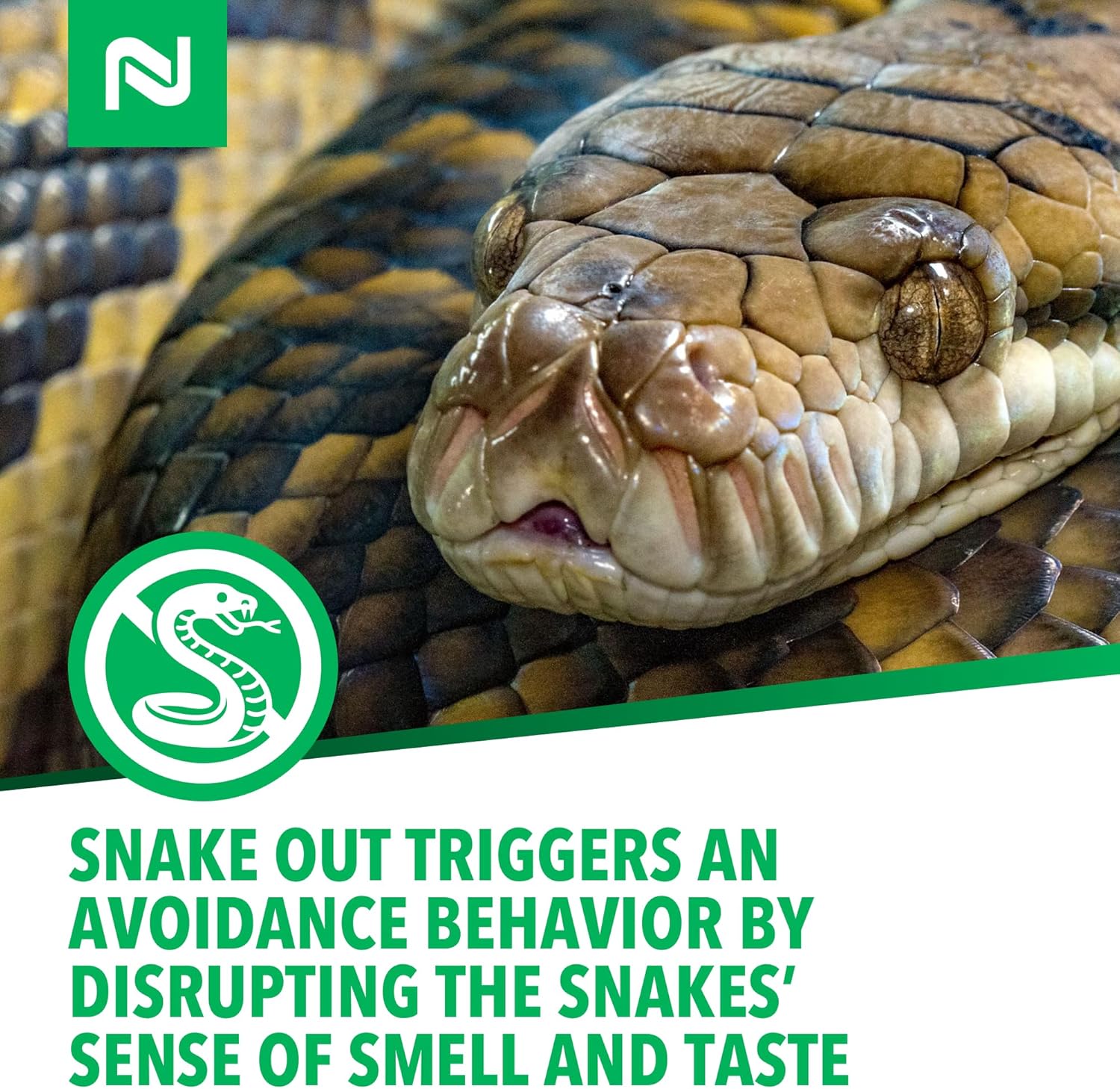 Nisus Snake Out Snake Repellent, Biodegradable, Safe for Pets and Children, Easy Application for Yards, Gardens, and Sheds, 25 lbs