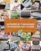 Vista 6 de ARTDOT Contenedor de almacenamiento de 120 ranuras para kits de arte de diamantes para adultos, cajas de almacenamiento portátiles de cuentas