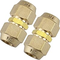 Vista 9 de Paquete de 2 conectores de junta de extensión de tubería de cobre de CA, adaptadores de acoplamiento de tubería de aire acondicionado de 5/8