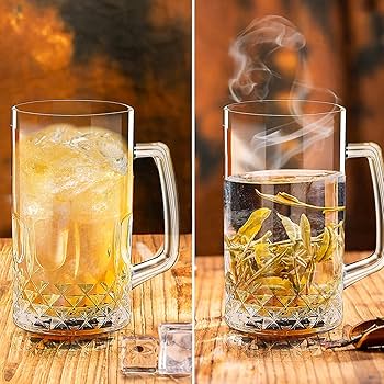 Amazon.co.jp: Momugs ビールジョッキ 32オンス - 2パック XL