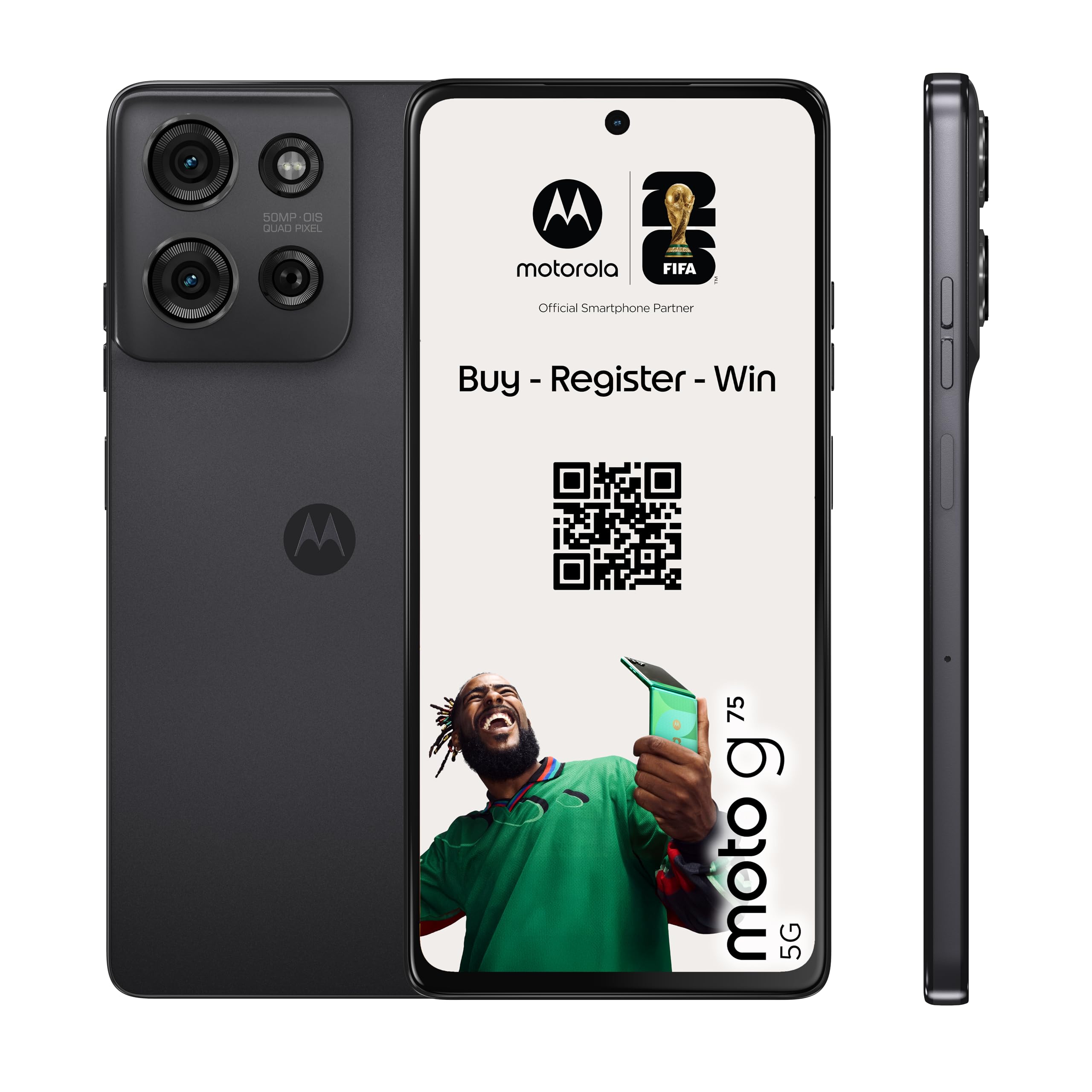 Moto G75 8+256 Charcoal Grey with Co2 offset