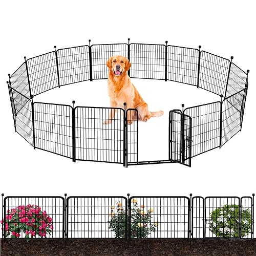 ADAVIN 32 in(H) Garden Fence with Low Threshold Door, 12