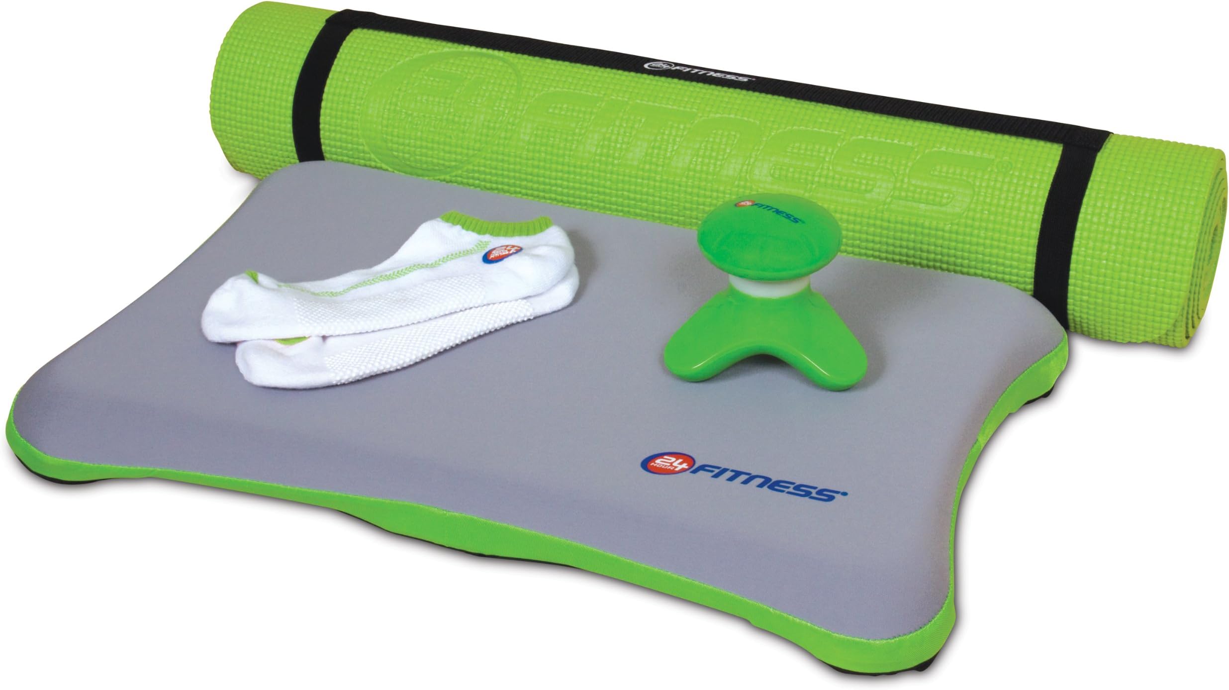 dreamGEAR Nintendo Wii 5-in-1 24 Hour Fitness Bundle (green)