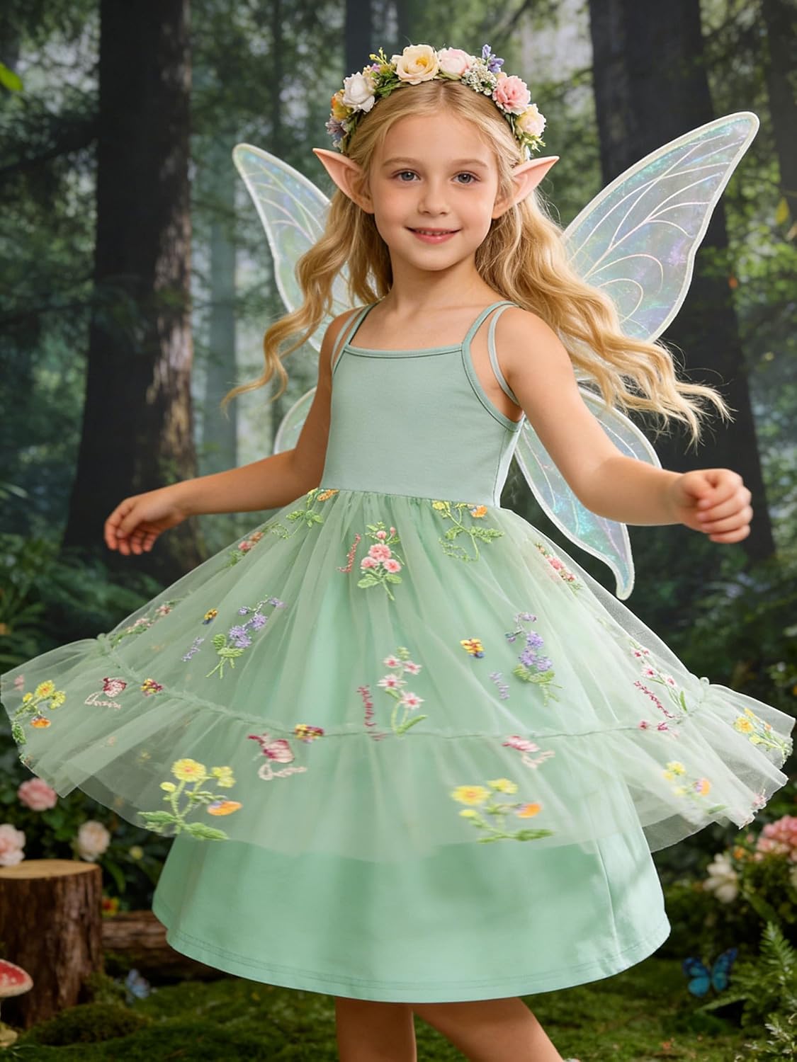 Arshiner Toddler Girls Tulle Dress Tutu Birthday Princess Dresses Formal Photoshoot Outfit Summer Clothes