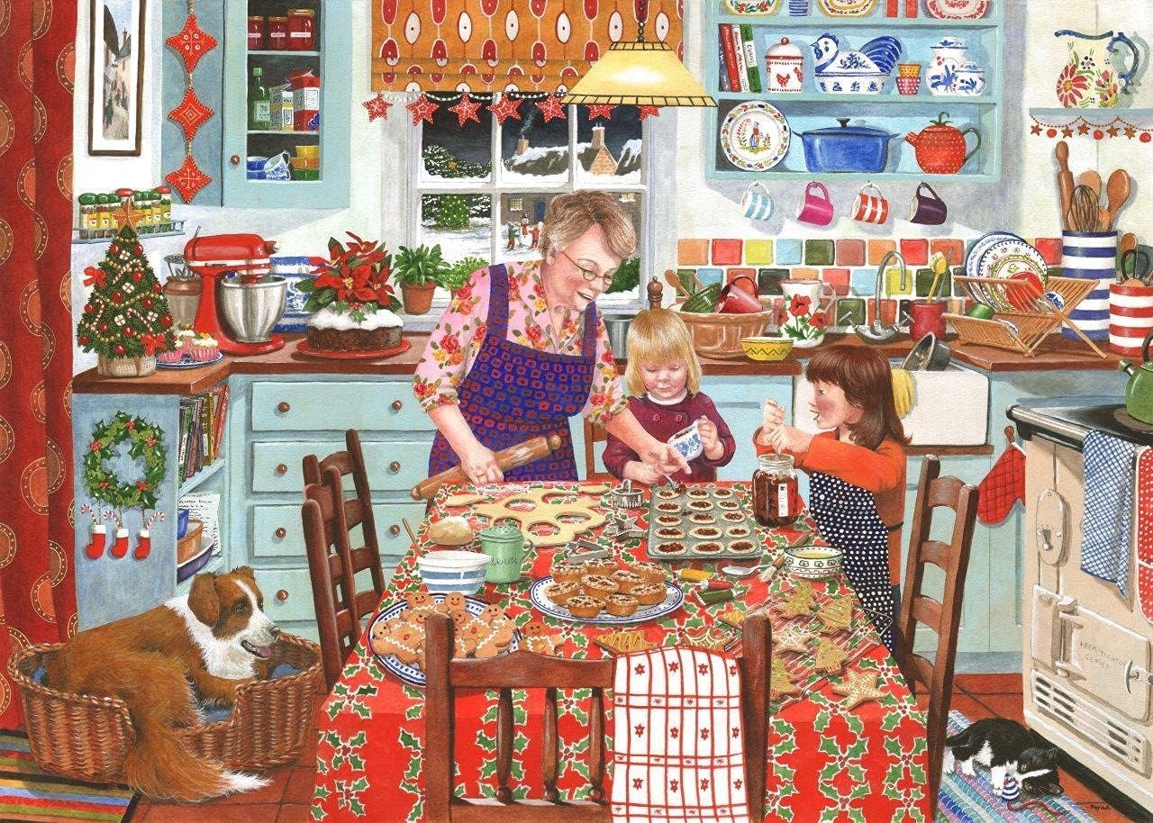 The House of Puzzles Big 500 Piece Jigsaw Puzzle Festive Fancies Amazon.co.uk Toys & Games