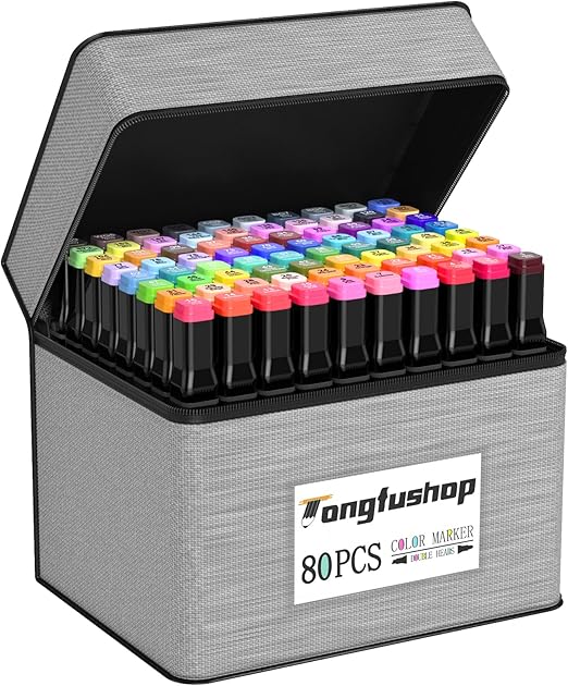 Custodia Pennarelli 180 Pezzi - Borsa Organizer Impermeabile Rosa Per Arte - Foto 7