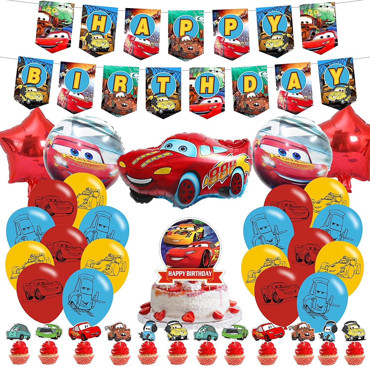 Buy The Lightning Cars McQueen Birthday Party Supplies Birthday Party Buy The Lightning Cars McQueen Birthday Party Supplies Birthday Party