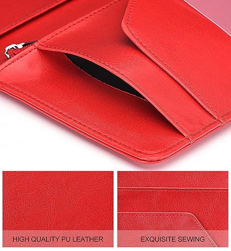 Miniatura 12 de Libreta organizadora para camarera Book&Waitstaff; de piel con brillos y cartera y bolsillo con cierre; lindo organizador con bolsillo para monedas