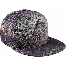moonsix Unisex Snapback Hats ، قابل للتعديل قبعات البيسبول المسطحة الرقص قبعة الهيب هوب ، Style H