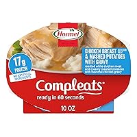 Vista 1 de HORMEL COMPLEATS Pechuga de pollo y puré de papas con bandeja para microondas, 10 onzas (paquete de 6)