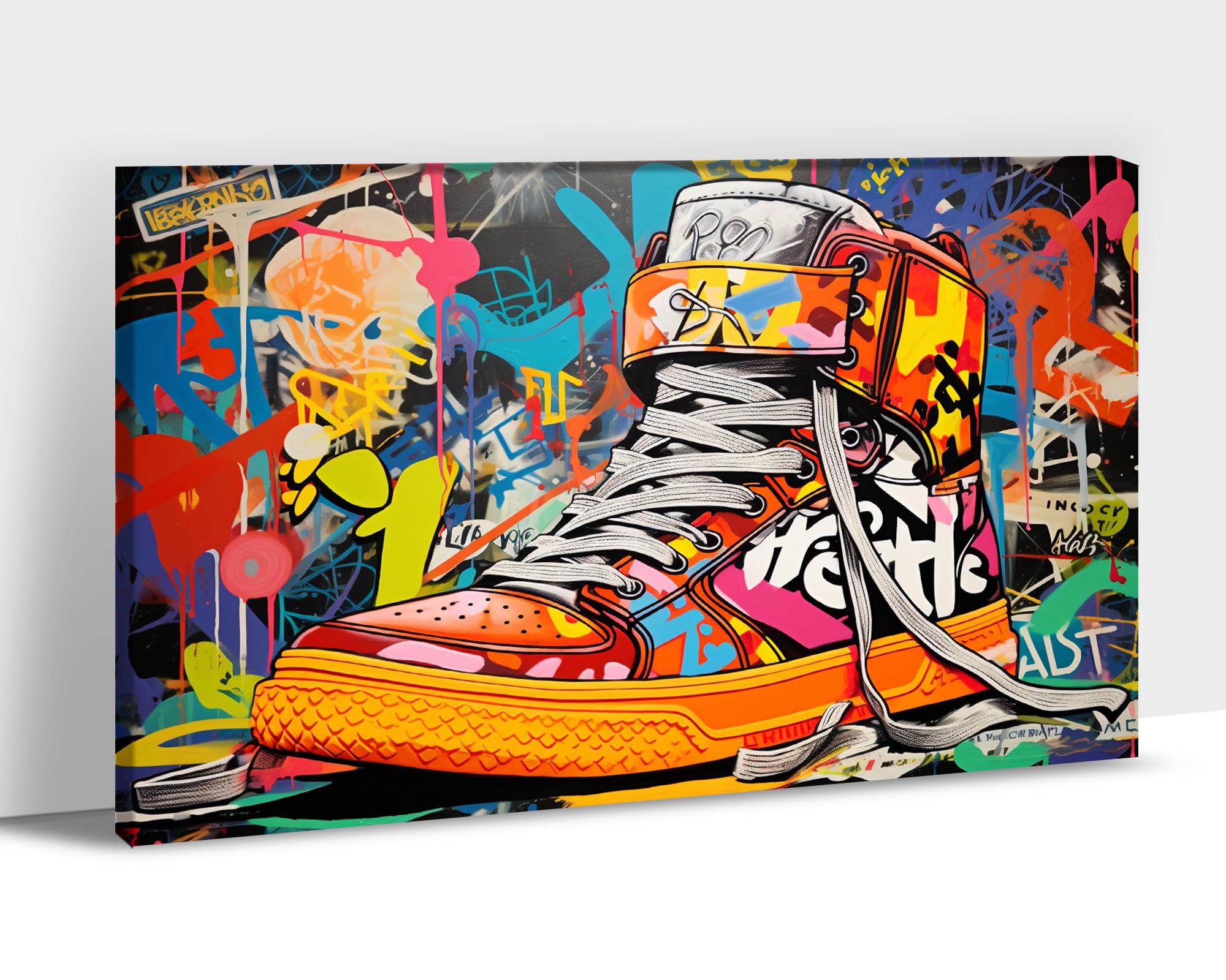 Amazon.com: GUTTATY Graffiti Wall Art - Cool Sneaker Wall Art for