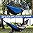 Camping Hammock with Net,Travel Portable Lightweight Hammocks with Tree Straps and Solid D-Shape Carabiners,Parachute Nylon Hammock for Outsides Backpacking Beach Backyard Patio Hiking