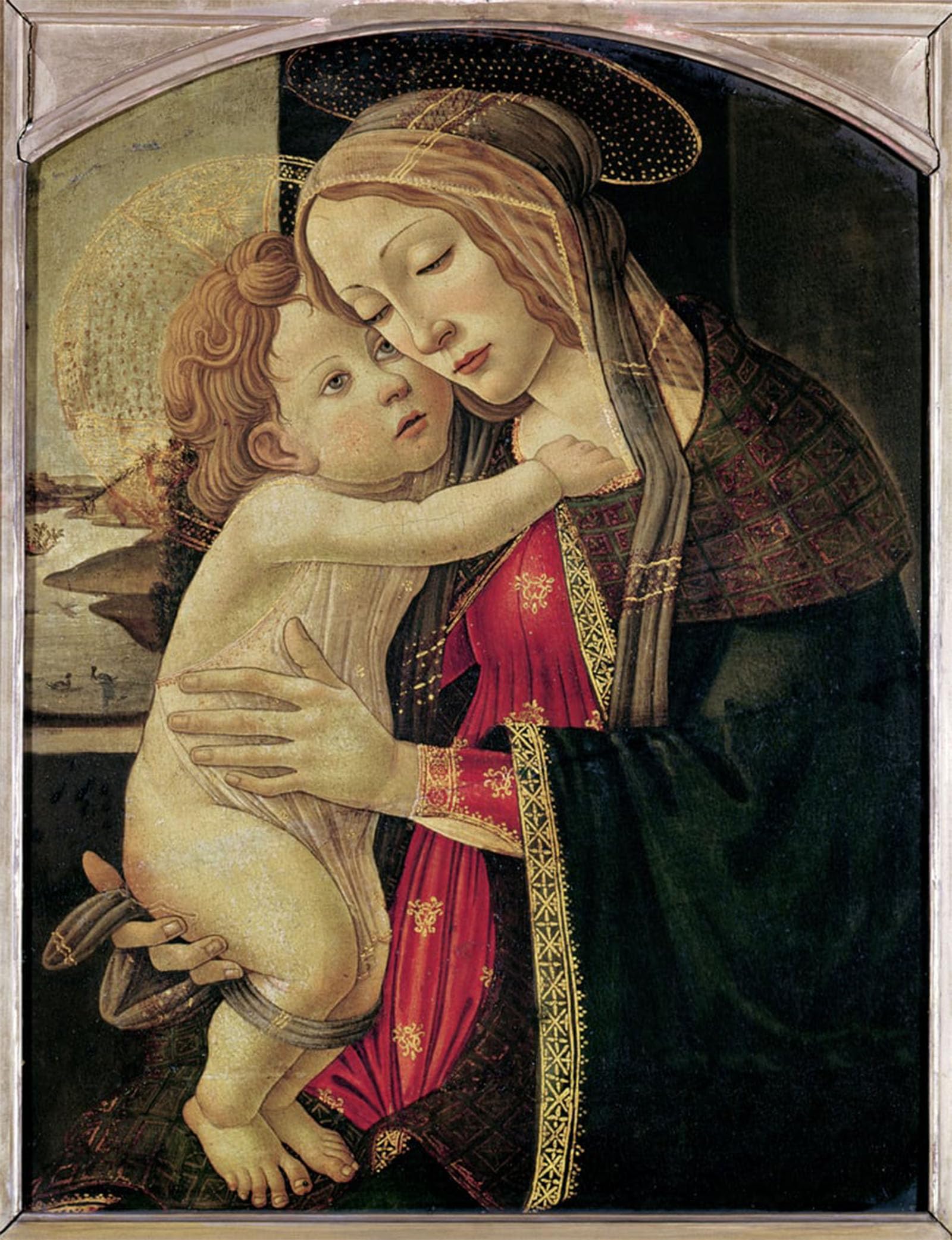 SERENDIPITP Aesthetic Poster Photo Wall Print Retro Picture The virgin and child by Sandro Botticelli Modern Wall Artwork for Home Decor 60x90cm
