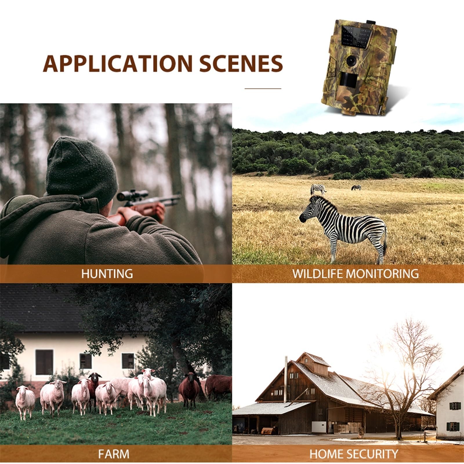 Kamera Obserwacji Dzikiej Przyrody Trail Hunting Camera Night Vision Fotopułapki Wildcamera Wild Surveillance Wildlife Scouting Cameras(2PCS HT001B)