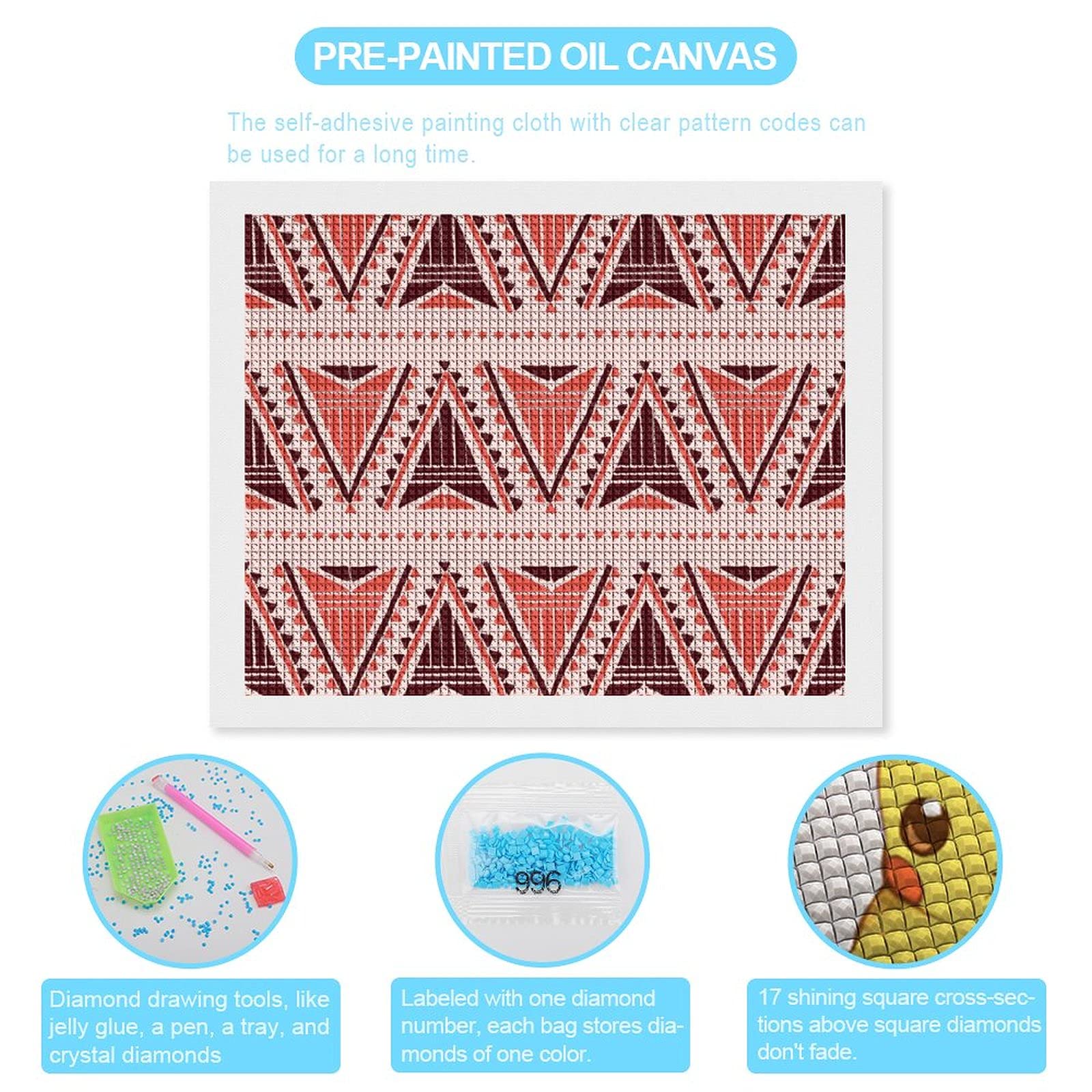 Diamond Painting Kit Motivo Classico Rosso 5D Diamond Painting Kit Completo Per Adulti E Bambini,Diamond Painting Per La Decorazione Della Di Casa 40x50cm