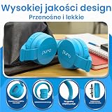 Puro Sound Labs PuroBasic Słuchawki przewodowe z ograniczeniem głośności dla dzieci, składana i regulowana opaska na głowę z mikrofonem, kompatybilne ze smartfonami, tabletami i komputerami