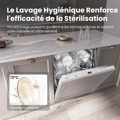 COMFEE' CDWPB1215PB-EU Lave-vaisselle Encastrable, 12 Couverts,60cm, WiFi - 3