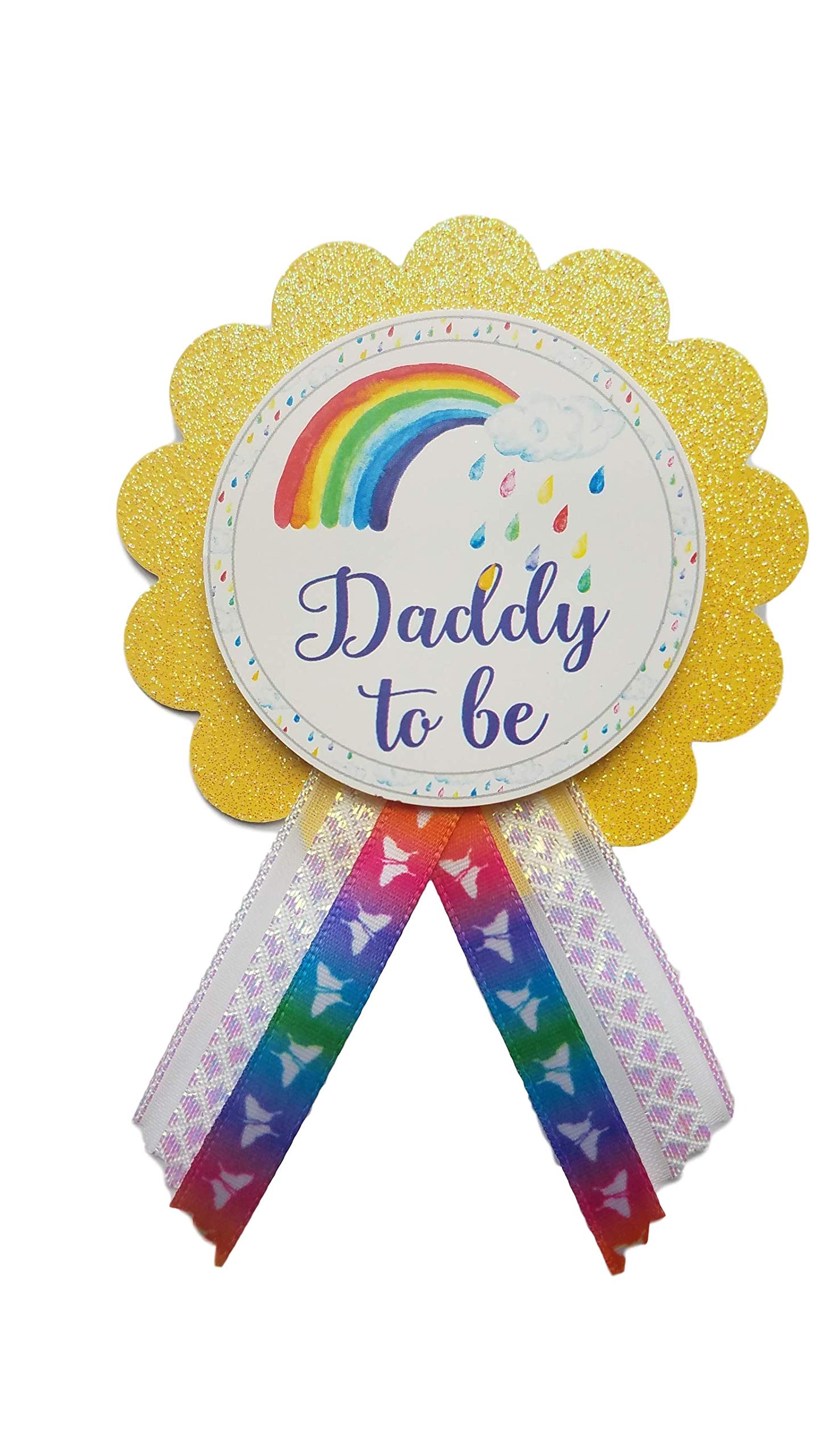 Mommy to Be & Daddy to Be Pin Rainbow Baby Shower Pin for parents to wear, It's a Girl, It's a Boy Baby Sprinkle
