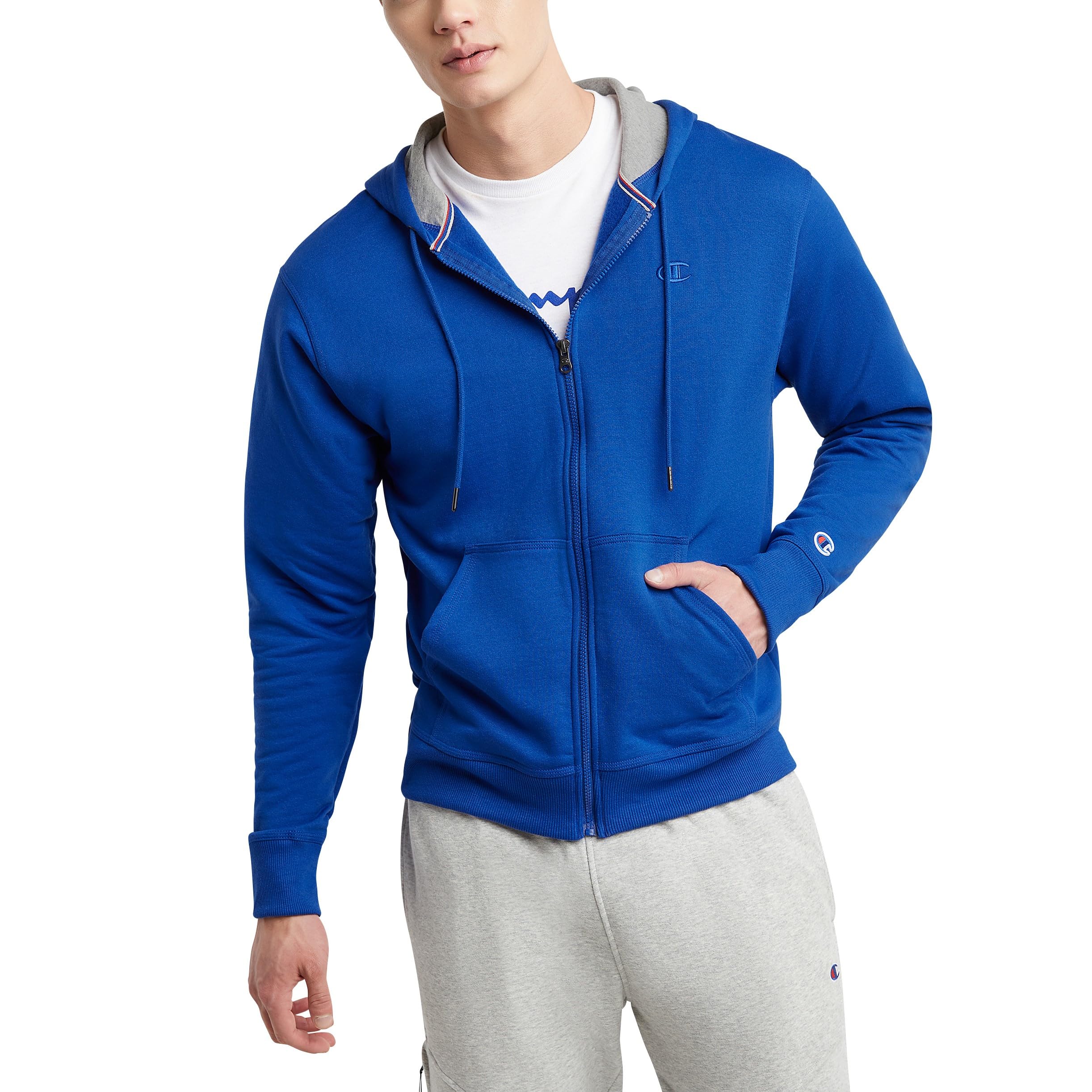 Champion Men's Zip-Up Hoodie, Zip-Up Hoodie Sweatshirt for Men (Reg. or Big & Tall)