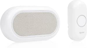 Byron Wireless Doorbell Set Multi Colour Visual Alert Mute Function byron-wireless-doorbell-set-multi-colour-visual-alert-mute-function