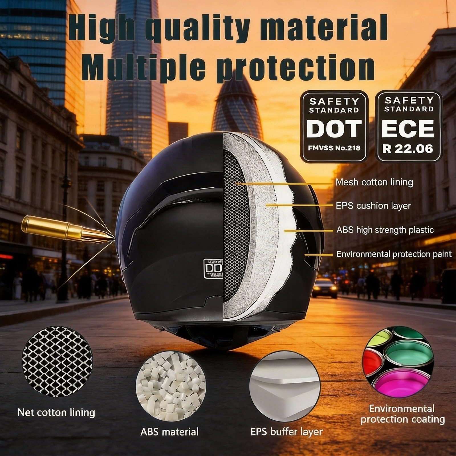 Kask Motocyklowy Integralny ECE 22.06 Retro 3/4 dla Kobiet Mężczyzn Skuter Kask Otwarty z Podwójną Szybą Mikrometryczne Zapięcie 7-Stopniowe Skrzydła Płomienie Różowy Czerwony(1,L(59~60cm))