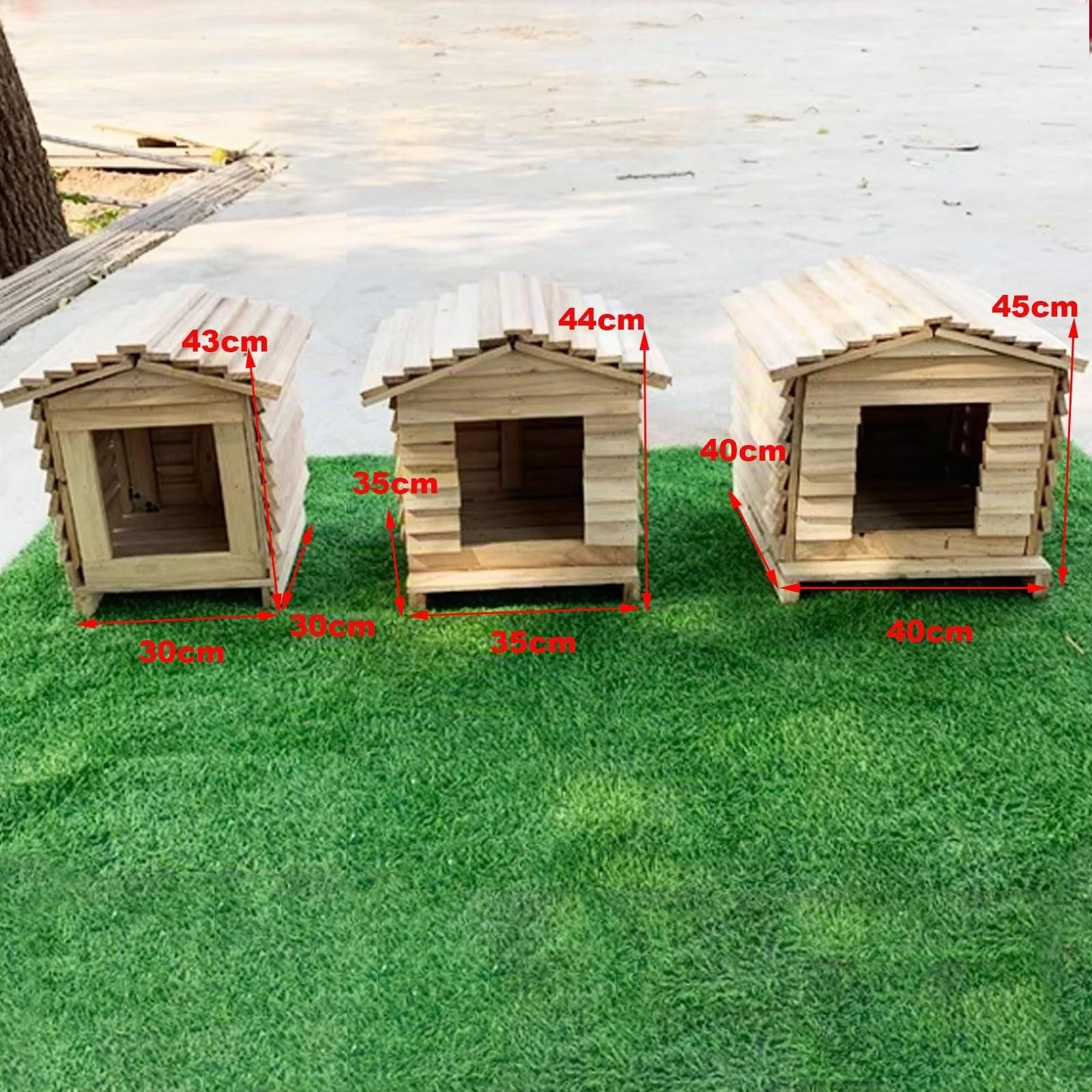 Pollaio in Legno Da Esterno Gabbia for Anatre Con Tetto Casetta Galline Porta Apribile Utilizzabile Sia All'interno Che All'esterno for Piccoli Animali, Conigli(30 * 30 * 43cm)
