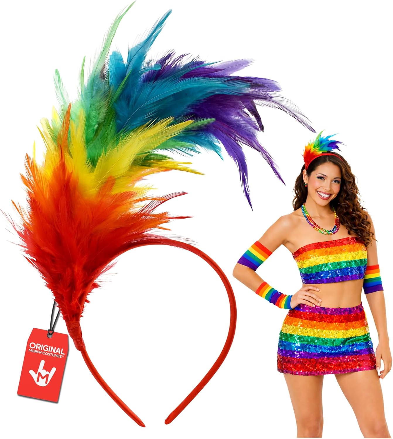 Diadema de plumas para mujer años 20 disfraz flapper
