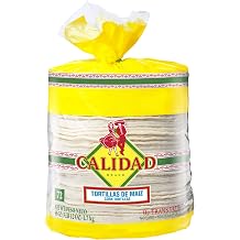 Calidad Small Soft Taco Size White Corn Tortillas, 72 Count