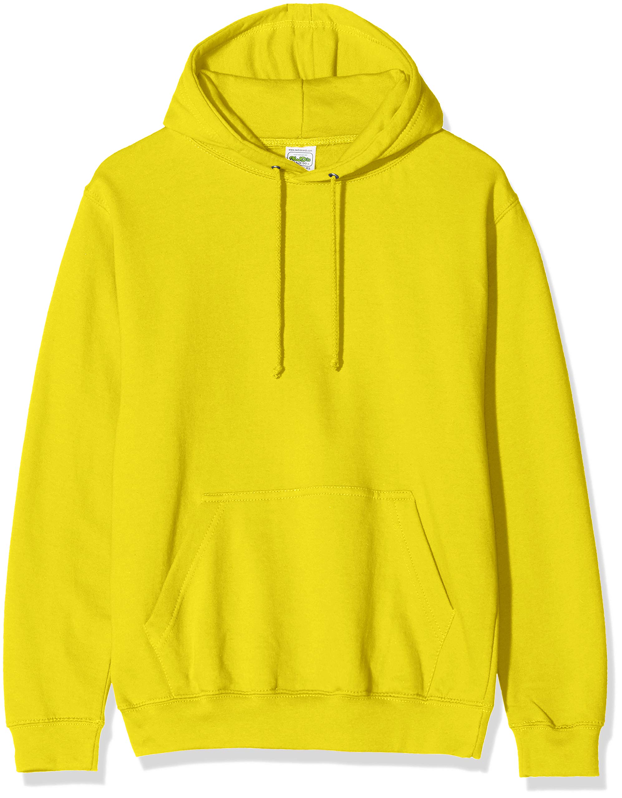 AWDis Men's College Hoodie, Yellow (Sun Yellow), Large