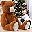 MorisMos Giant Teddy Bear Stuffed Animal 4 Ft,51\'\' Big Brown Teddy Bear for Girlfriend Boyfriend Wife Mom Fiance Valentine\'s Gift,Large Stuffed Bear Plush for Christmas Birthday Baby Shower,Brown