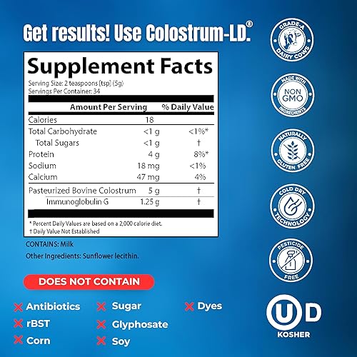 Miniatura 2 de Colostrum-LD con Proprietary Liposomal entrega en polvo LD para la tecnología de hasta 1500 mejor biodisponibilidad que calostro bobino regular
