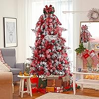 Vista 7 de CristBest Juego de 30 adornos de bolas de Navidad - Bolas de Navidad de plástico transparente inastillable de 60 mm 2.36", juego de bolas