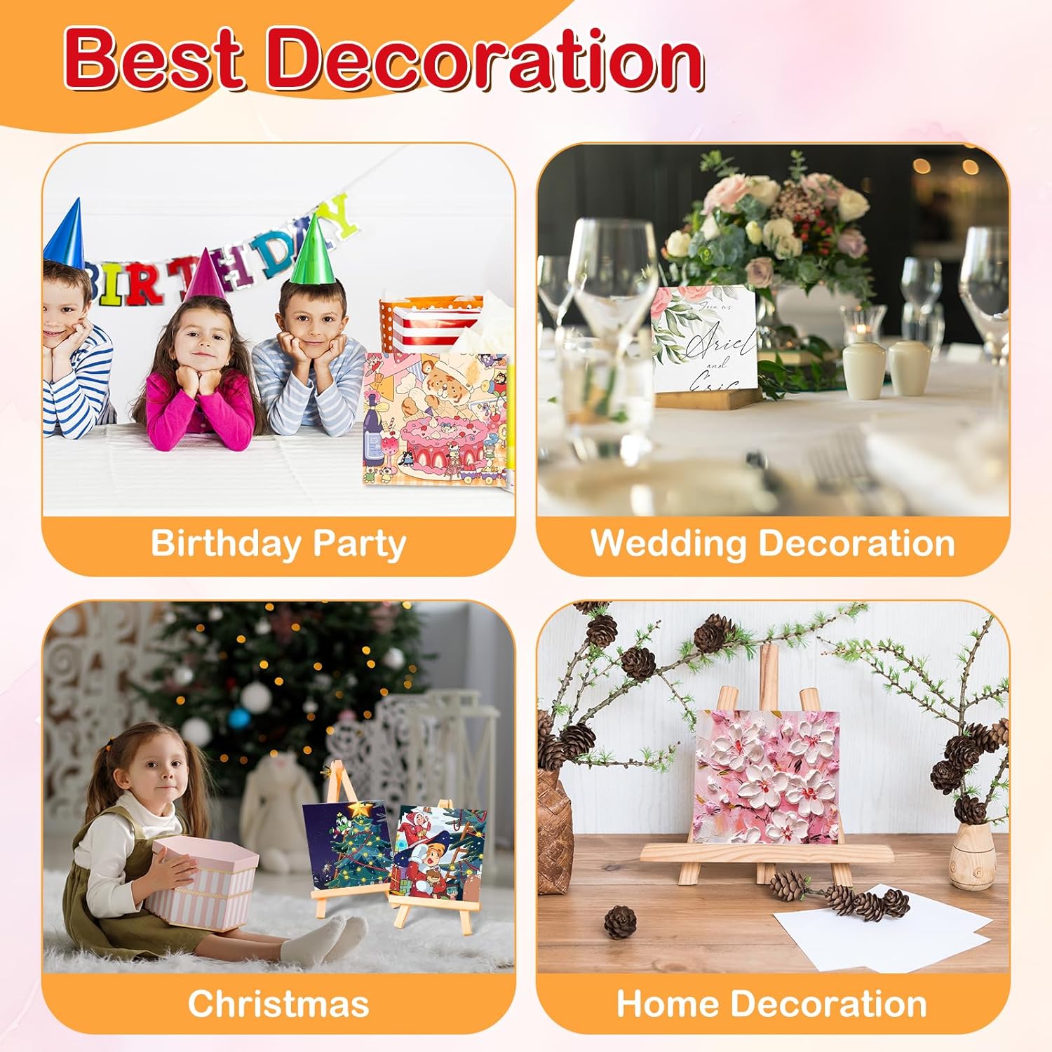 ESRICH Small Canvases for Painting 6x6 inch, 12 Pack Canvas Boards Cotton Painting Canvas Primed Acid Free Mini Blank Canvas Panels for Oil Paint,Watercolor,Acrylic Paint,Gouache&Tempera., White - Image 7