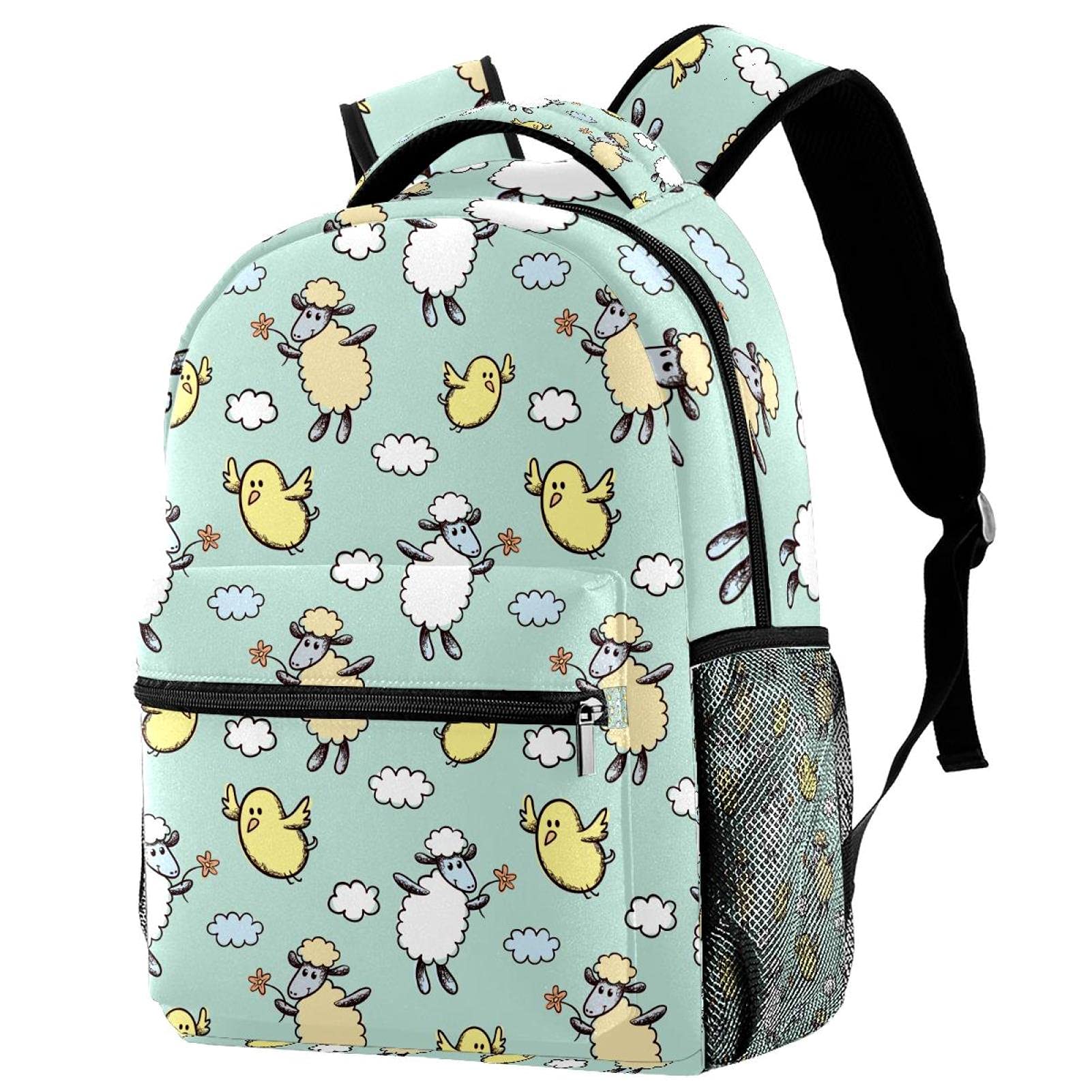 Sac à dos d'école primaire imprimé fleurs pour soulager le dos des écoliers - 7